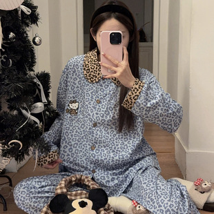 韩国HelloKitty睡衣女春秋季新款纯棉长袖可爱学生卡通网红家居服