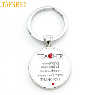 TAFREE Gift for the Teacher Day Keychain The Best teacher Pr