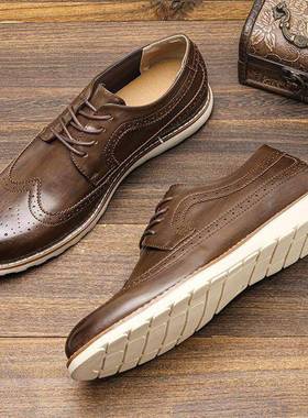 Fashion leisure shoes and comfortable leather shoes PU男皮鞋