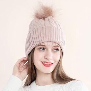 Women Wool Knitted Hat Autumn Winter Fashion Brimless Warm