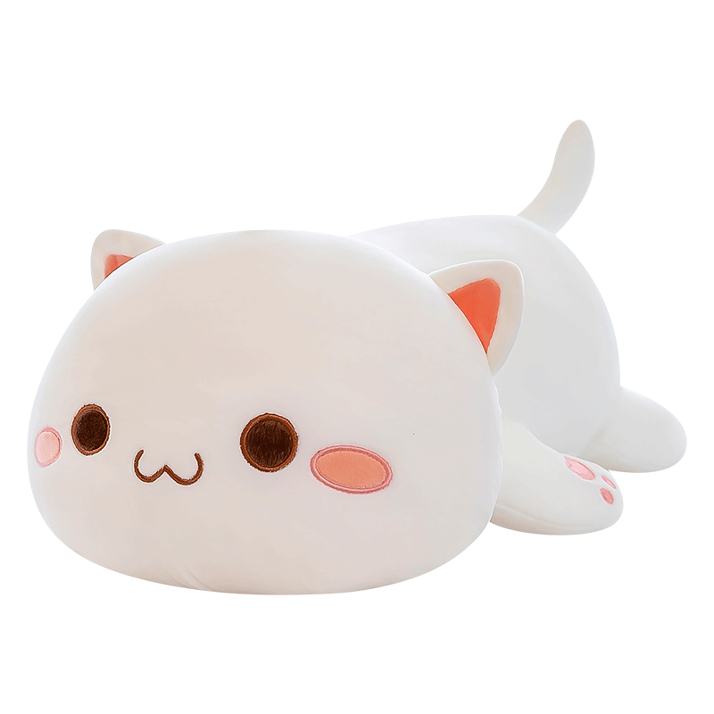 蜜桃猫咪玩偶抱枕女生睡觉