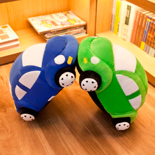 仿真汽车毛绒玩具公仔摆件