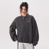 ADER 卫衣圆领宽松港风纯色上衣 男女同款 DANCE2025春秋韩版 新款