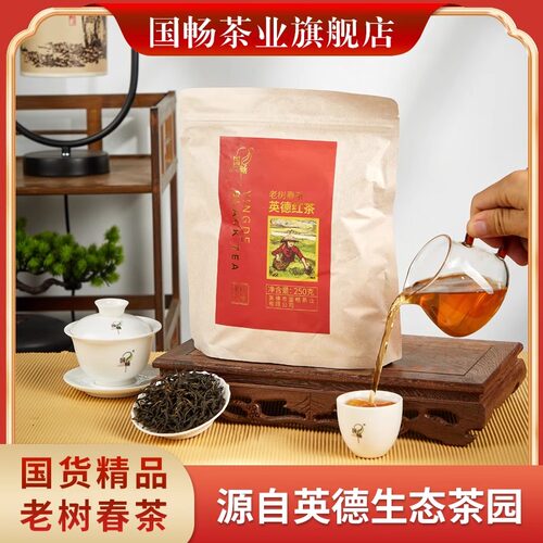 国畅英红九号浓香型老树春茶袋装250g英德红茶口粮茶茶叶