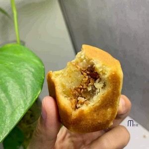 饶平宝斗饼瓜册芝麻绿豆馅黄冈特产老牌饼铺经常排队适香宝斗饼