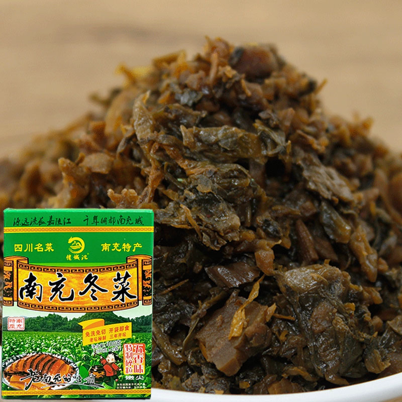 四川特产南充冬菜冬菜嫩尖精制碎粒400g冬咸菜免洗免切即食nsxb