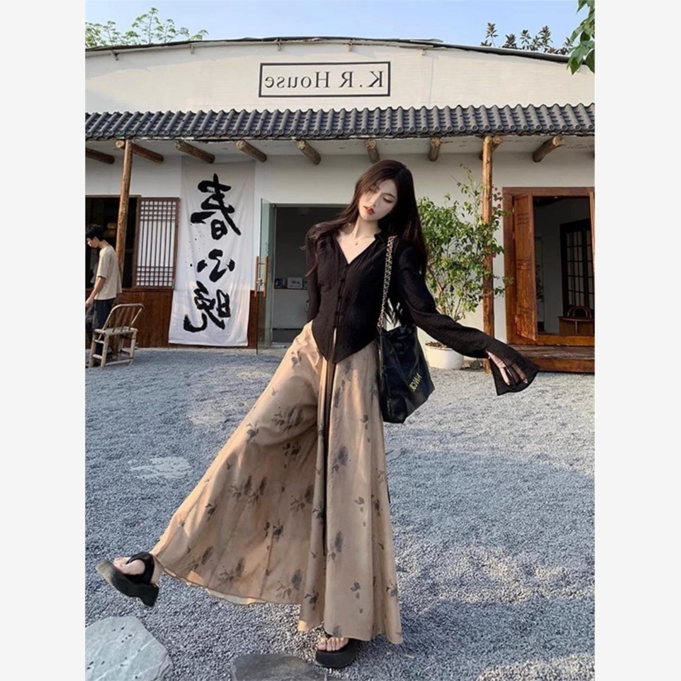 新中式国风套装长袖衬衫