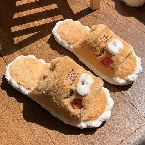 细细条情侣小众少女心防滑棉拖鞋
