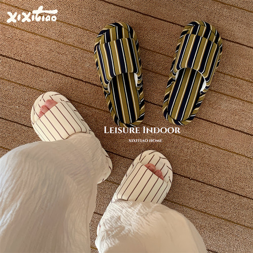 新款吸汗透气四季通用棉麻拖鞋