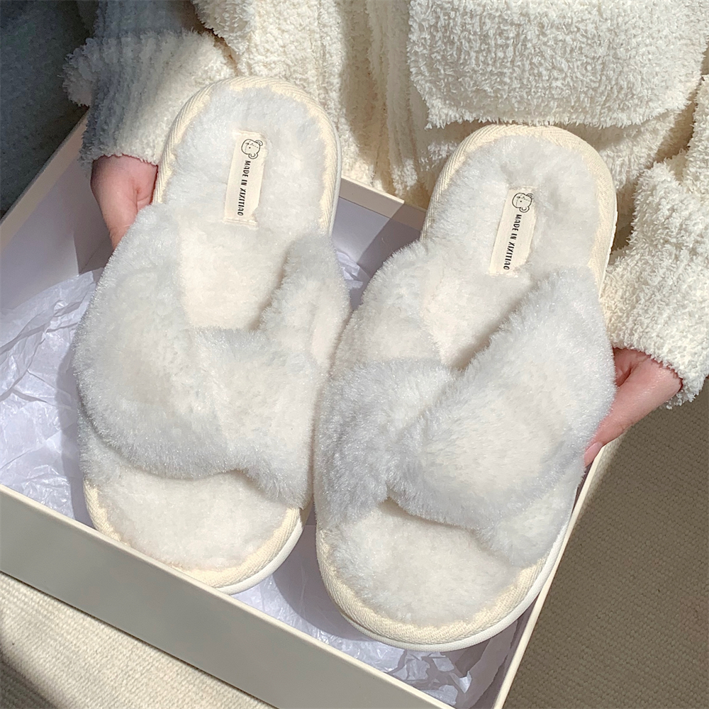 细细条红居家卧室软底轻便拖鞋
