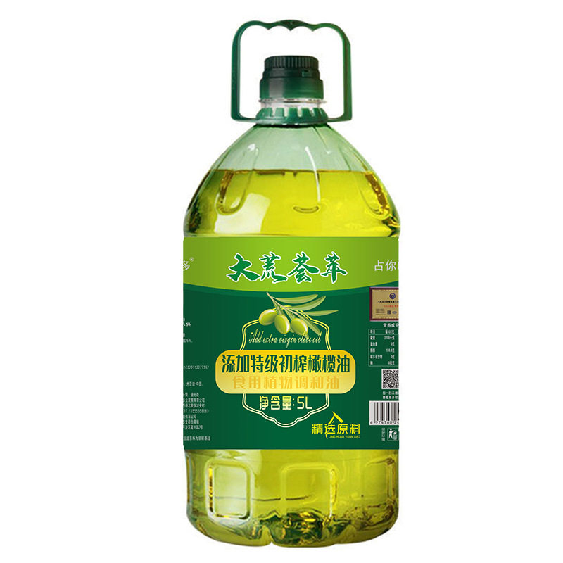 大荒荟萃橄榄清香食用调和油5升 精选原料压榨一级