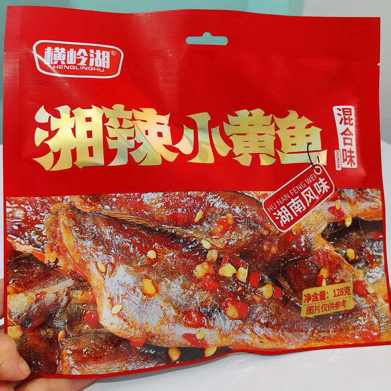 湖南特产湘辣小黄鱼香辣带鱼即食小吃休闲零食小鱼干
