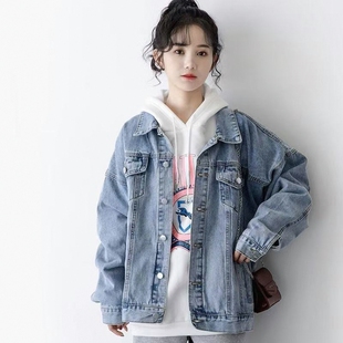 2026新款牛仔外套女宽松bf春秋韩版百搭上衣休闲夹克ins牛仔衣潮