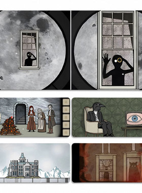 Rustylake锈湖鼠标垫子超大号桌垫办公电脑键盘垫锁边游戏周边大
