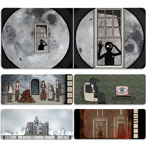 Rustylake锈湖鼠标垫子超大号桌垫办公电脑键盘垫锁边游戏周边大