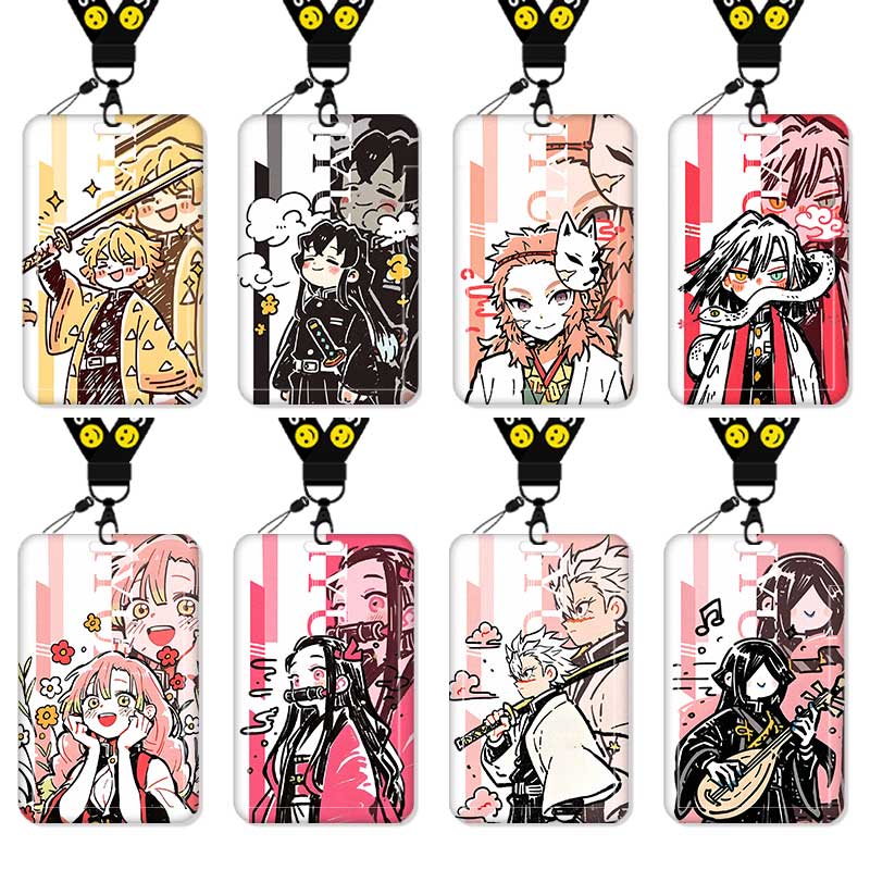 鬼灭之刃可爱蜜璃卡套饭卡校园卡身份证保护套公交卡学生水卡证件小卡片套工作证工牌证件套校牌祢豆子二次元