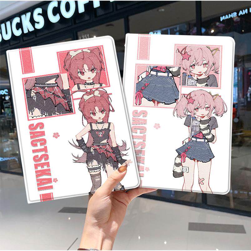 魔法少女小圆ipad10保护套pro2018苹果mini5外套ipod9迷你4壳air6适用2平板3带笔槽十7第8代三折ioad周边2024