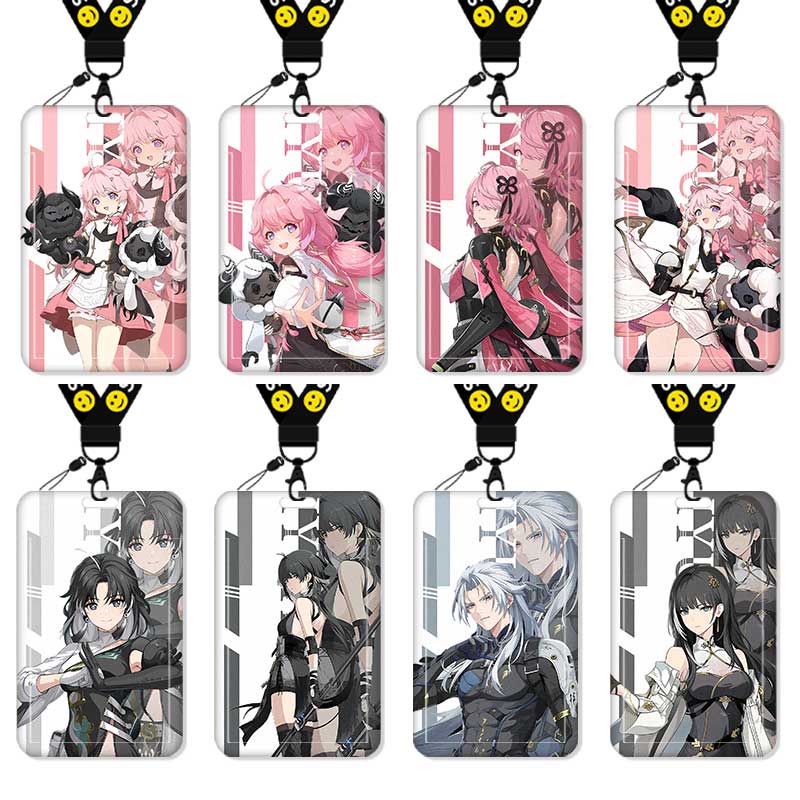 鸣潮二次元卡套饭卡校园卡身份证保护套公交卡学生水卡证件小卡片套工作证工牌证件套校牌挂绳防丢高颜值周边