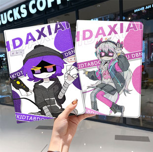 无机杀手华为平板matepad11保护套5s壳air12七v8pro外壳8荣耀9联名m6带笔槽5小米7三折6pro适用6s红米se2024