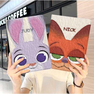 疯狂动物城ipad10保护套pro2024款11寸5苹果air7平板mini6壳4迷你3适用2三折2020带笔槽8第9代2021情侣2018男