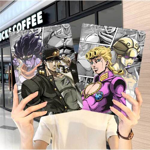 jojo的奇妙冒险华为平板matepad11保护套5s壳air12漫画v8pro8荣耀9m6外壳5小米7三折6pro适用7s红米kpad2024