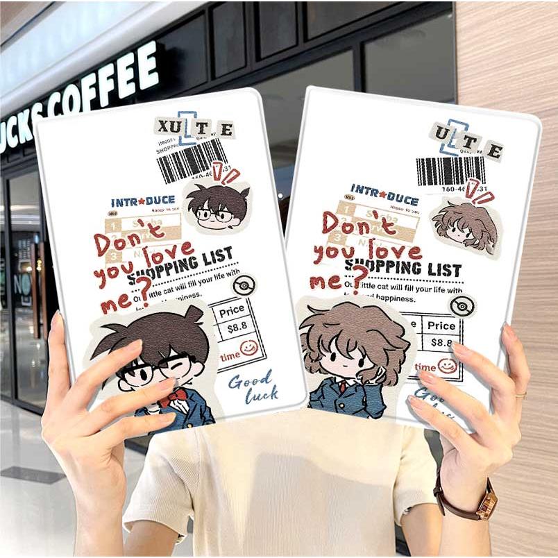 名侦探柯南华为平板matepad11保护套5s壳air12周边v8pro卡通8荣耀9m6外壳5小米7三折6pro适用7s红米kpad2024