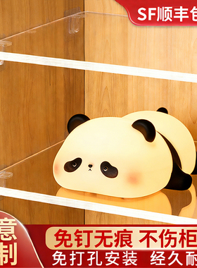 亚克力免打孔衣柜隔板置物架分层板鞋柜子分隔层板橱柜内收纳定制