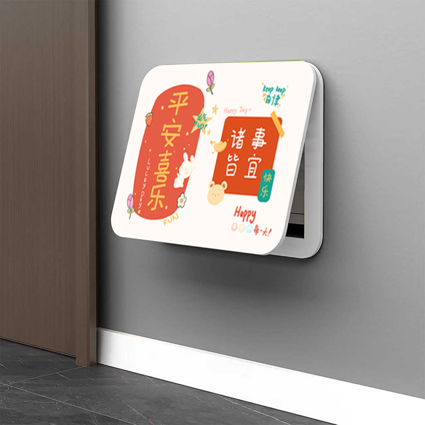 电表箱装饰画遮挡盖板电箱免打孔