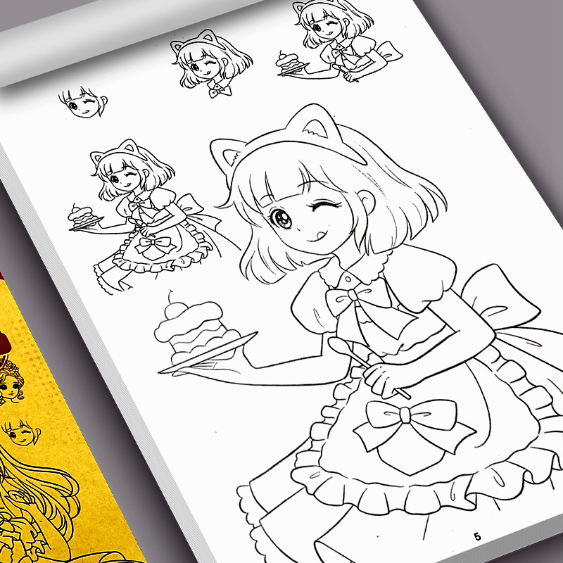 舔嘴猪儿童漫画入门手绘练习册