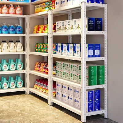 超市货架展示架收纳角钢置物架多层自己组装超强承重家用储物架