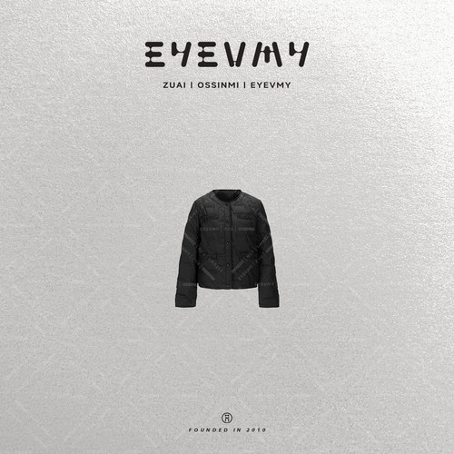 【香风羽绒】90白鸭压胶几何短款轻薄夹克外套WT54OWK029