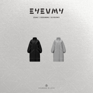 【幻影风衣羽绒服】90白鸭绒立领抽绳收腰长款外套WT54OWK038