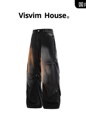 【品牌现货撤柜】VISVIM WINGS春夏新款水洗直筒渐变牛仔裤男士