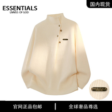 ESSENTIALS LNNISS 时尚日系潮牌复古风秋冬季针织衫百搭男款毛衣