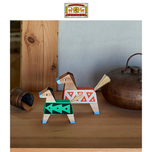 中川政七商店 杉木马摆件 吉祥喜悦马摆饰