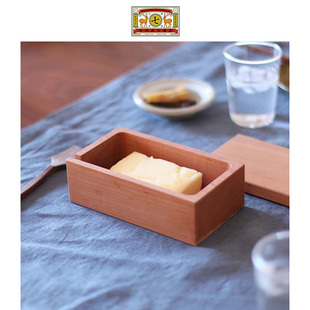 中川政七商店山樱黄油储存盒天然实木自然条件温度