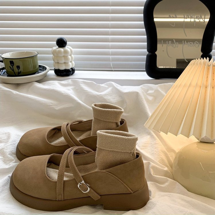 玛丽珍小皮鞋女夏季配裙子温柔风女鞋子2025新款平底白色法式单鞋