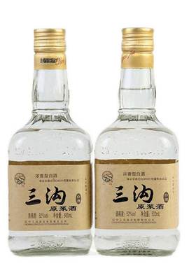 辽宁阜新特产三沟白酒高粱原浆52度浓香型500ml*2瓶装高度纯粮酒