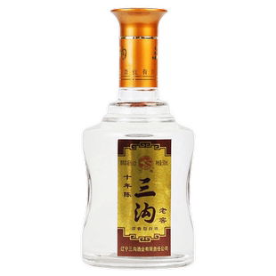 辽宁阜新特产三沟老窖十年陈整箱6瓶46度500ml/瓶礼盒装纯粮白酒