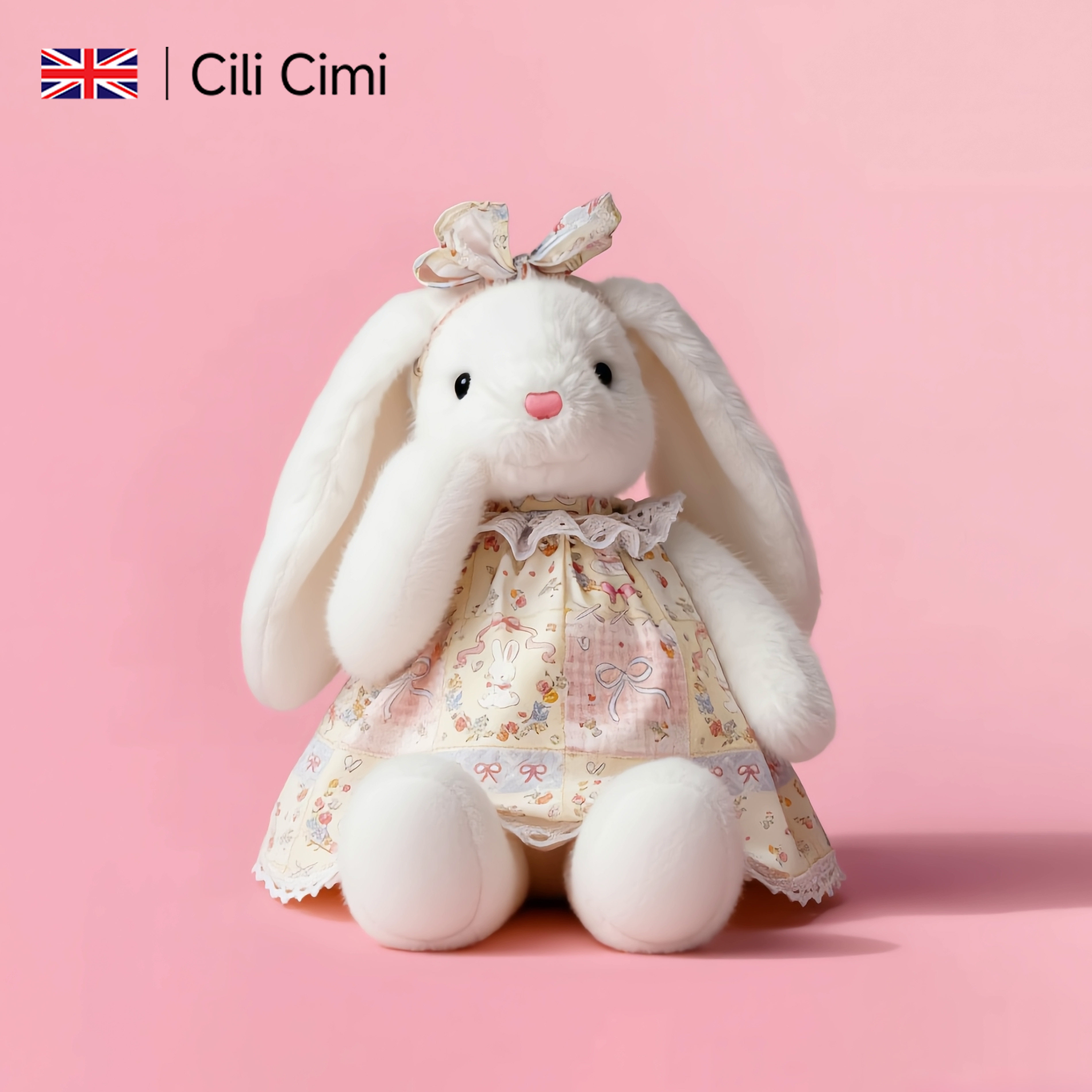 CiliCimi可爱兔子玩偶睡觉抱安抚公仔毛绒玩具生日520礼物送女友
