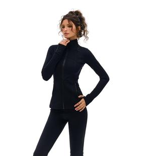 复古黑色弹力瑜伽服外套女秋冬修身 美式 显瘦辣妹衣服 SheeE Vone