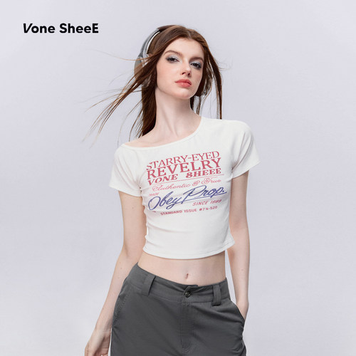 领口不对称设计VoneSheeE