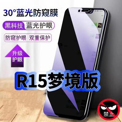 R15梦境版蓝光防窥护眼钢化膜
