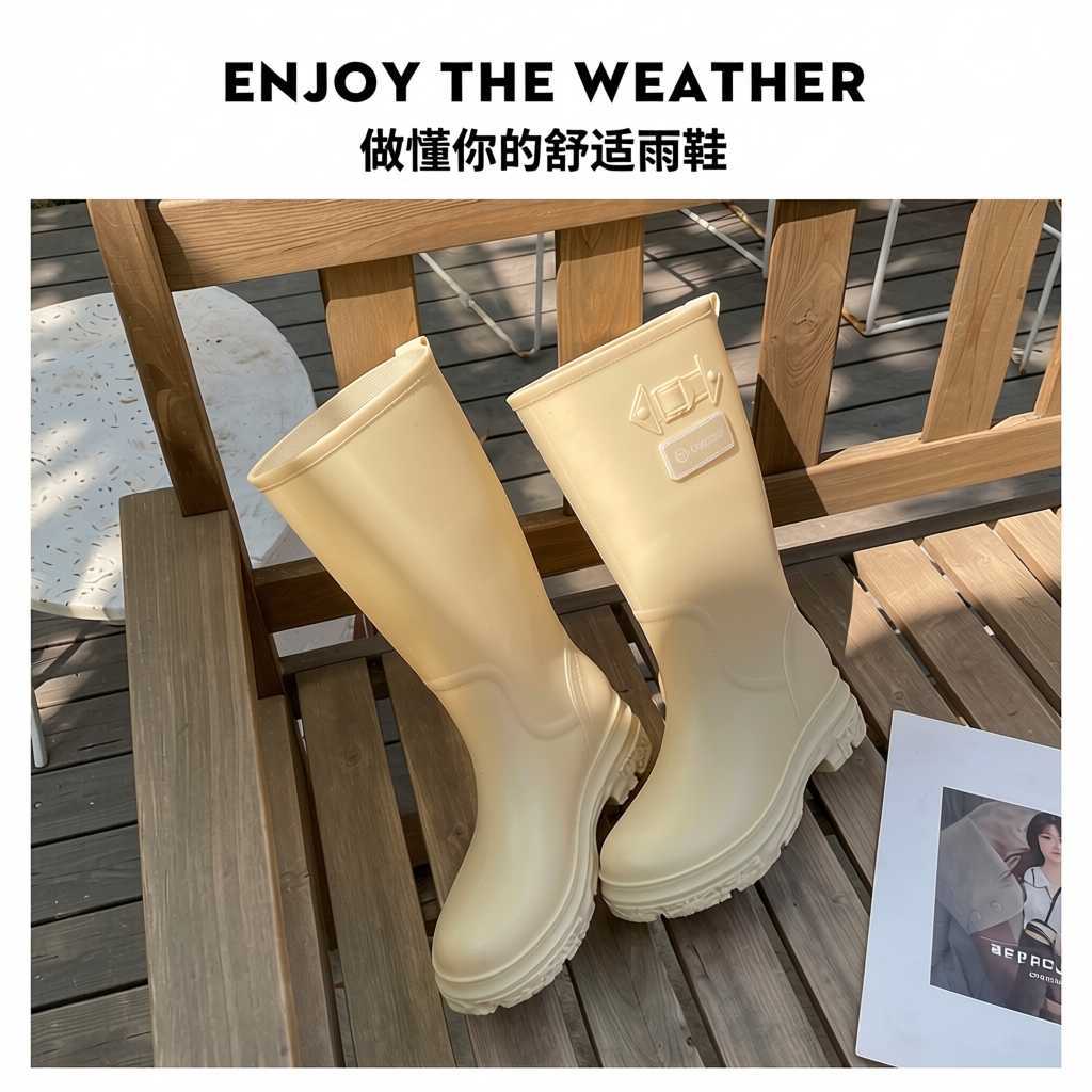 雨鞋女款时尚成人高筒雨