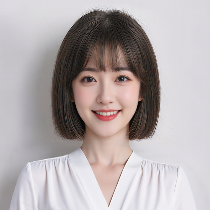 25新品明星同款波波头时尚温柔风