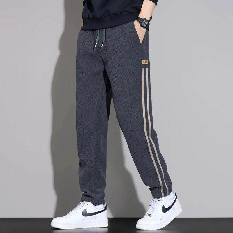 新楚欧货专柜高品宽松休闲裤卫裤长裤秋季显瘦直筒男裤束脚百搭