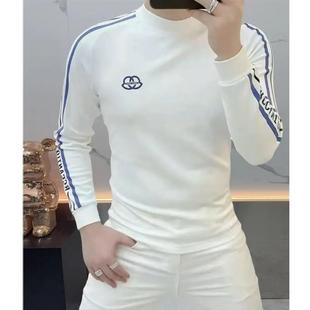 加绒男士 打底衫 修身 Amphelisia 长袖 新款 弹力时尚 T恤 20e25秋冬季