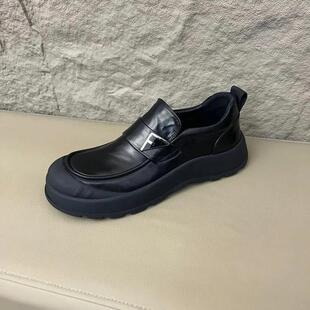 万载昌锋好物秋冬季商务休闲潮流男士皮鞋厚底轻便鞋子男真皮男鞋