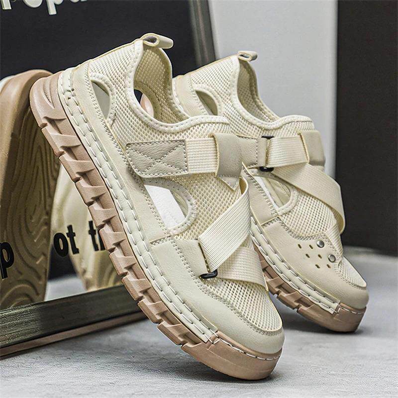 嫦箐好物优选3Z夏季男款外穿防滑运动开车包头凉拖鞋户外沙滩凉鞋