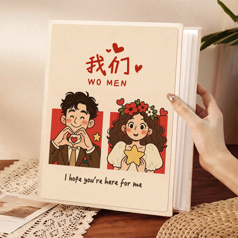 情侣相册本纪念册大容量结婚婚礼5寸6寸六插页照片收纳本恋爱影集